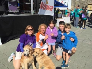 my friend Cailin and her family march of dimes annual photo with Tracy and Cailin